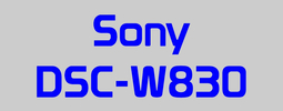 Sony DSC-W830